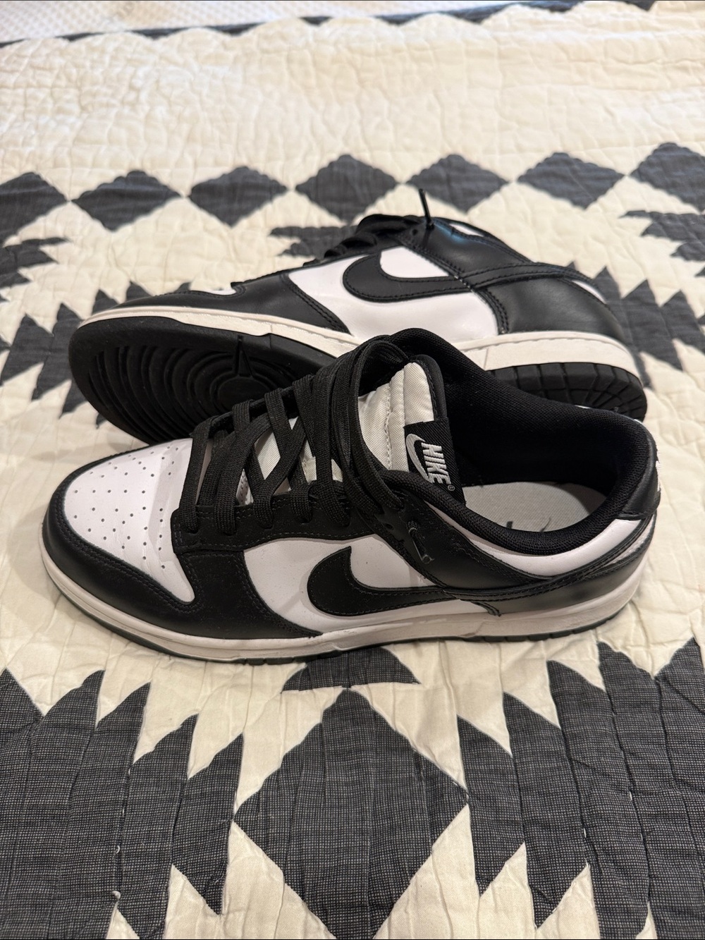 Nike Dunks Men’s Black and White Low-Top Sneakers